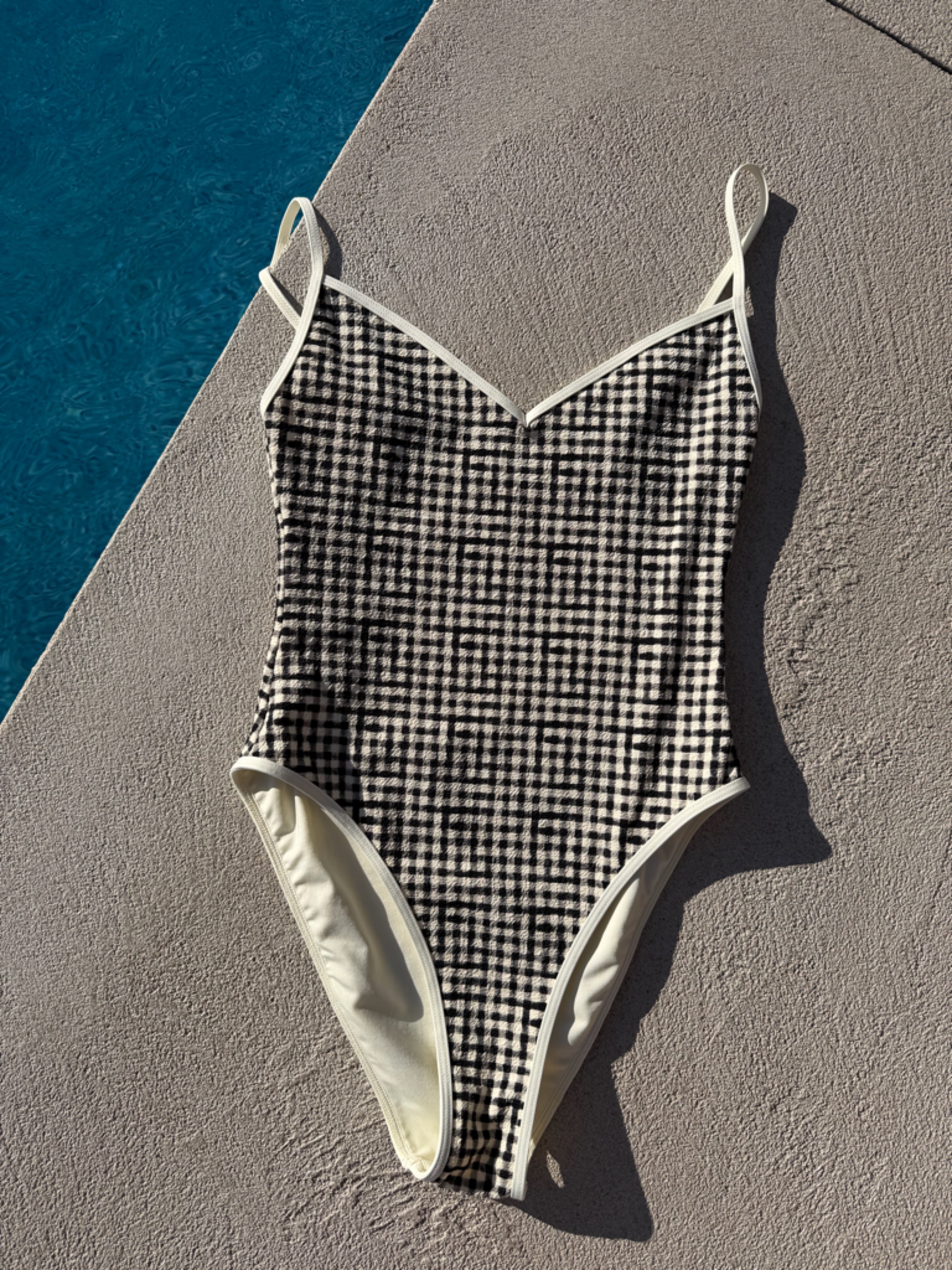Monday Swimwear Gingham One-Piece Swimsuit